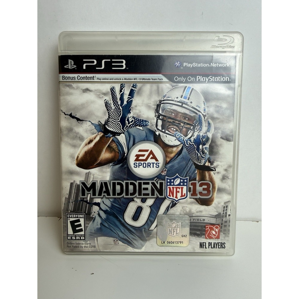 Madden NFL 13 (PS3) Complete - With manual, disc